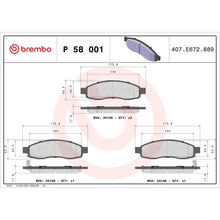 Placute Frana Brembo 14 mm 0 cm - P58001