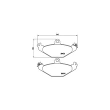 Placute Frana Brembo 15.5 mm 8 cm - P 59 026