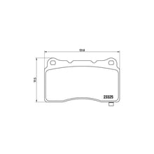 Placute Frana Brembo 21 mm 11 cm - P 59 079