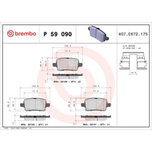 Placute Frana Brembo - P 59 090