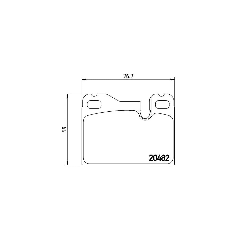 Placute Frana Brembo 17.3 mm 47.4 mm - P65003