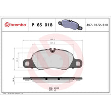 Placute Frana Brembo 17.3 mm 60.6 mm - P65018