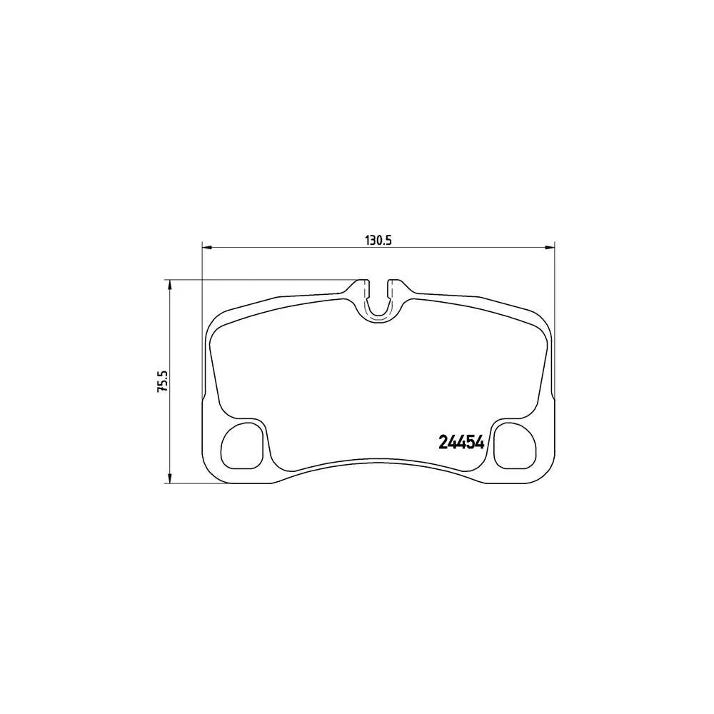 Placute Frana Brembo 11 mm 54.7 mm - P 65 022