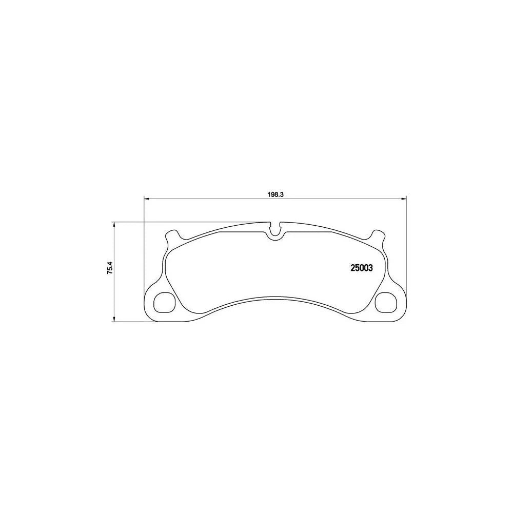 Placute Frana Brembo 16.5 mm 8 cm - P 65 025