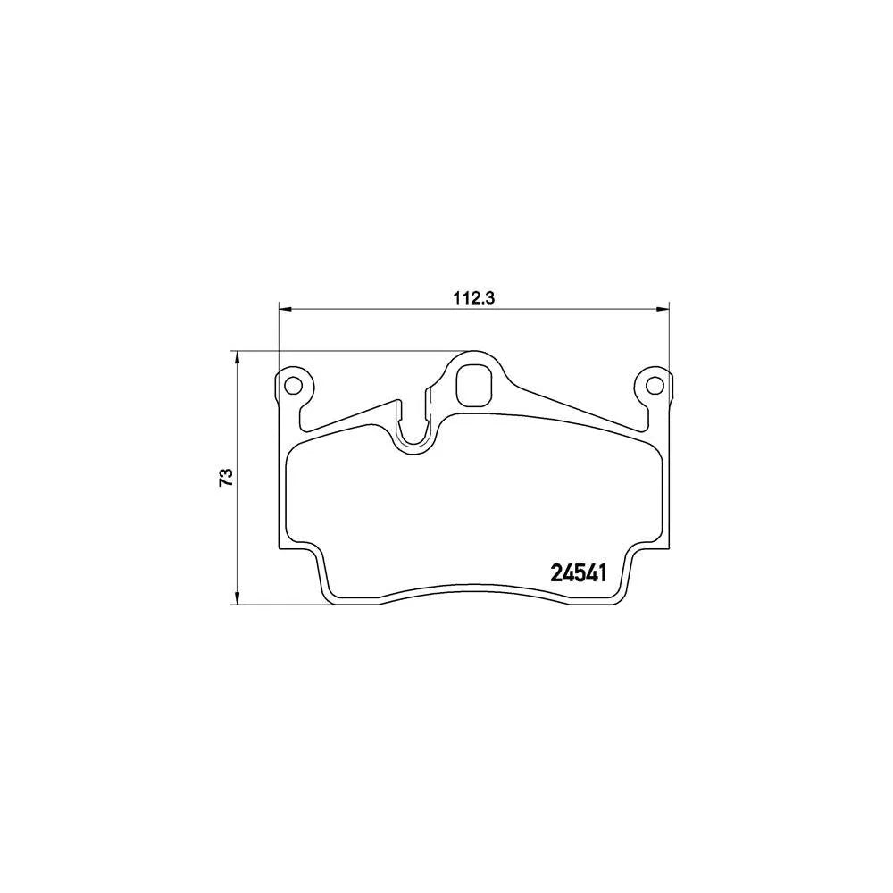 Placute Frana Brembo 19 mm 57.6 mm - P65028