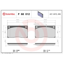 Placute Frana Brembo - P 68 012