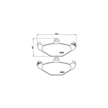 Placute Frana Brembo 18 mm 11 cm - P 68 017