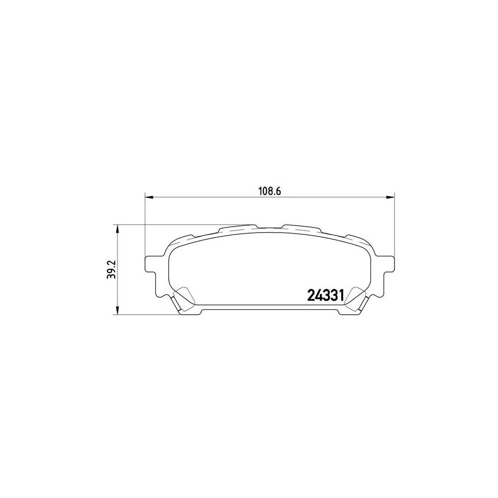 Placute Frana Brembo 18.2 mm 82.2 mm - P78014