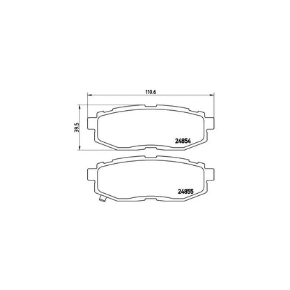 Placute Frana Brembo 17.8 mm 49.6 mm - P 78 018