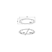 Placute Frana Brembo 15 mm 72 mm - P83038