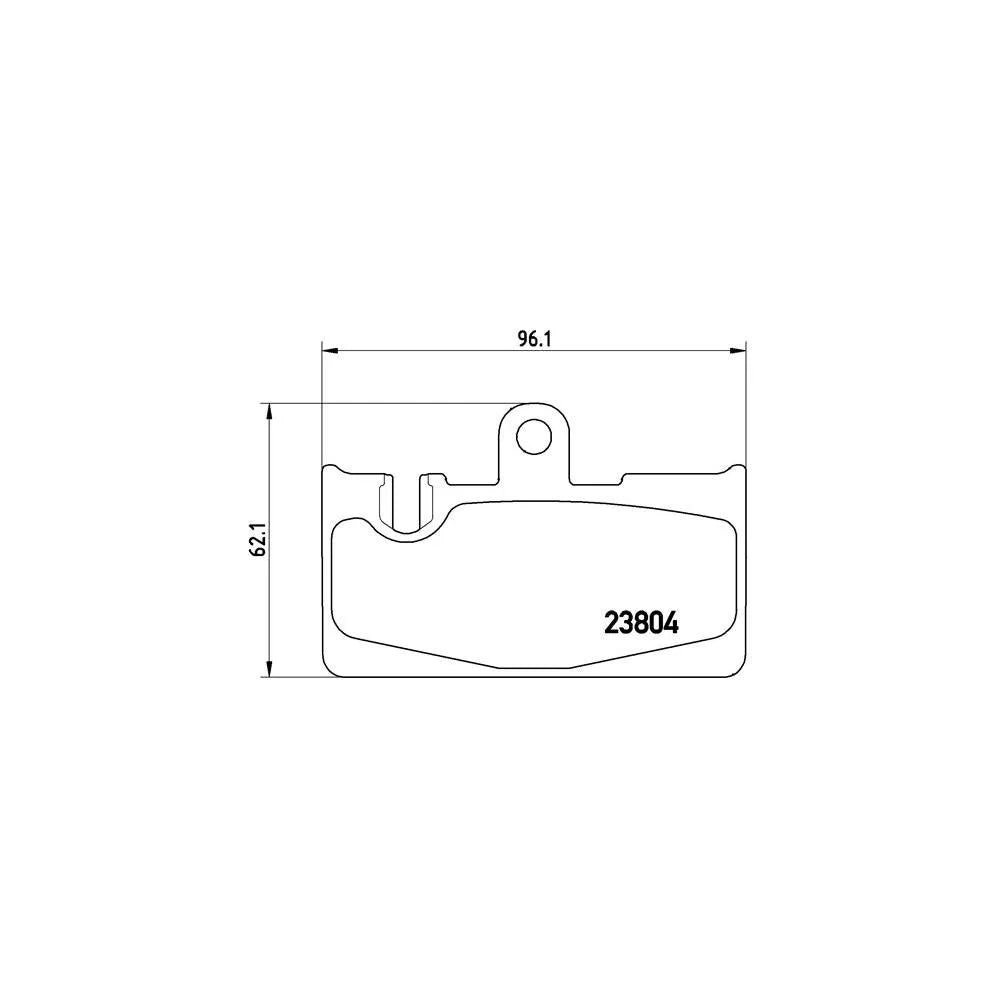 Placute Frana Brembo 18.8 mm 8 cm - P 83 059