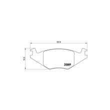 Placute Frana Brembo 17.7 mm 80 mm - P85019