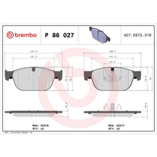 Placute Frana Brembo - P 86 027