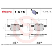 Placute Frana Brembo - P 86 029