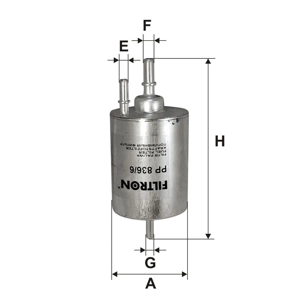 Filtru Combustibil FILTRON pentru Lamborghini Gallardo, Seat Exeo - PP 836/6