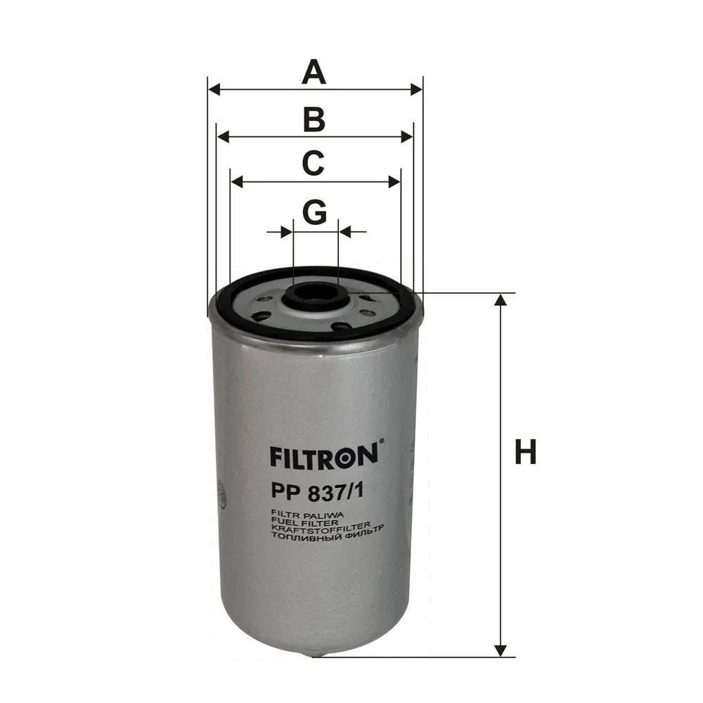 Filtru Combustibil FILTRON pentru Man Cla - PP 837/1