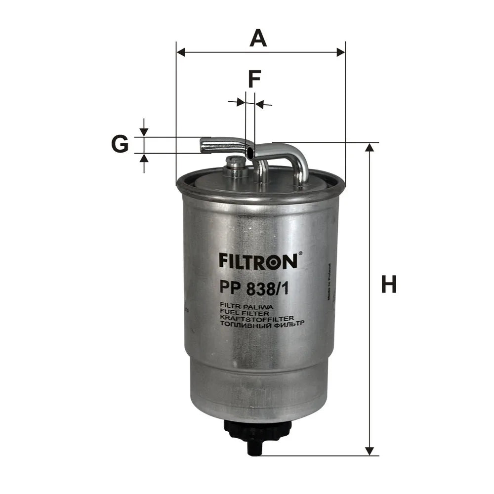 Filtru Combustibil FILTRON pentru Ford Courier, Mazda - PP 838/1