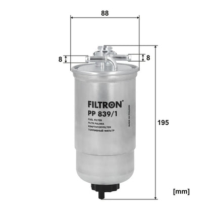 Filtru Combustibil FILTRON 0.44 kg - PP 839/1
