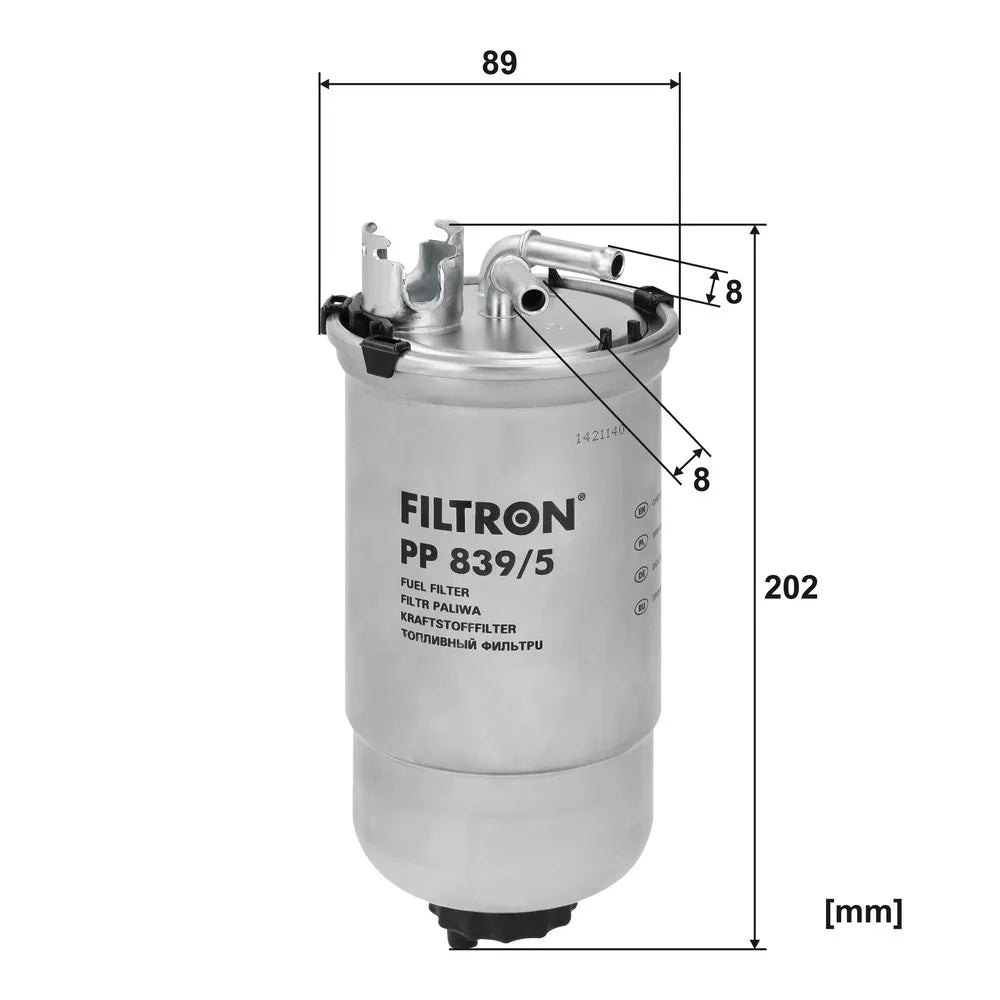 Filtru Combustibil FILTRON 0.44 kg - PP 839/5