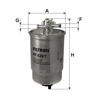 Filtru Combustibil FILTRON pentru Seat Arosa, Vw Lupo I - PP 839/7