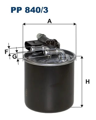 Filtru Combustibil FILTRON pentru Mercedes A - PP 840/3