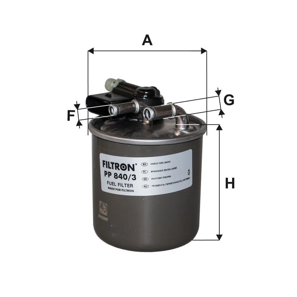 Filtru Combustibil FILTRON pentru Mercedes A - PP 840/3
