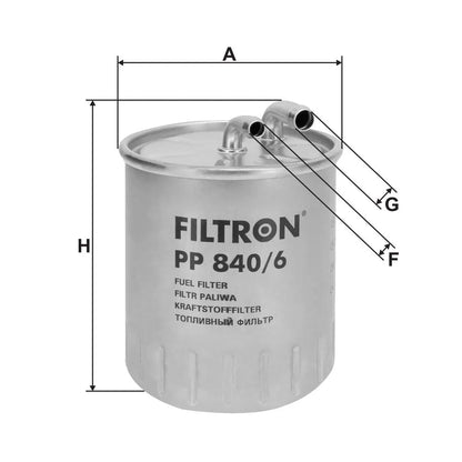 Filtru Combustibil FILTRON pentru Mercedes A - PP 840/6