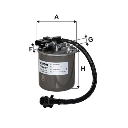 Filtru Combustibil FILTRON pentru Mercedes C - PP 840/8