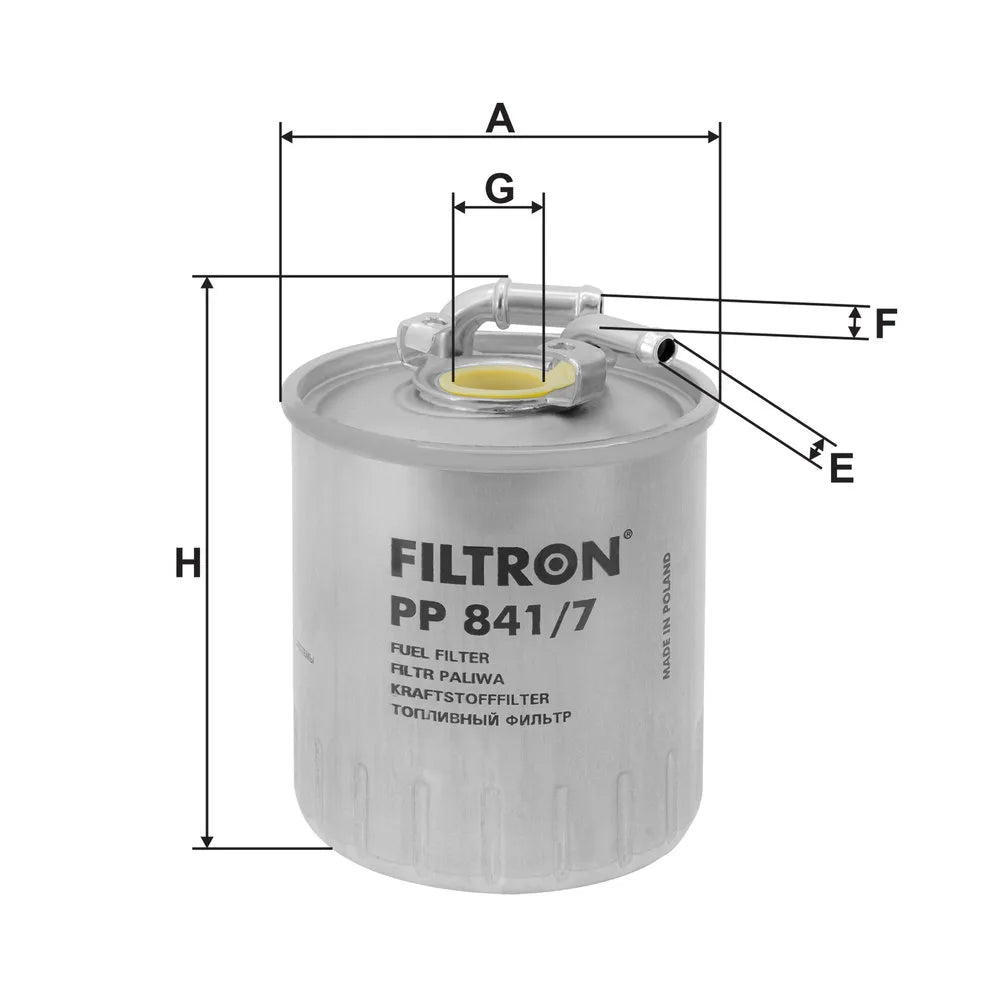 Filtru Combustibil FILTRON pentru Mercedes A - PP 841/7