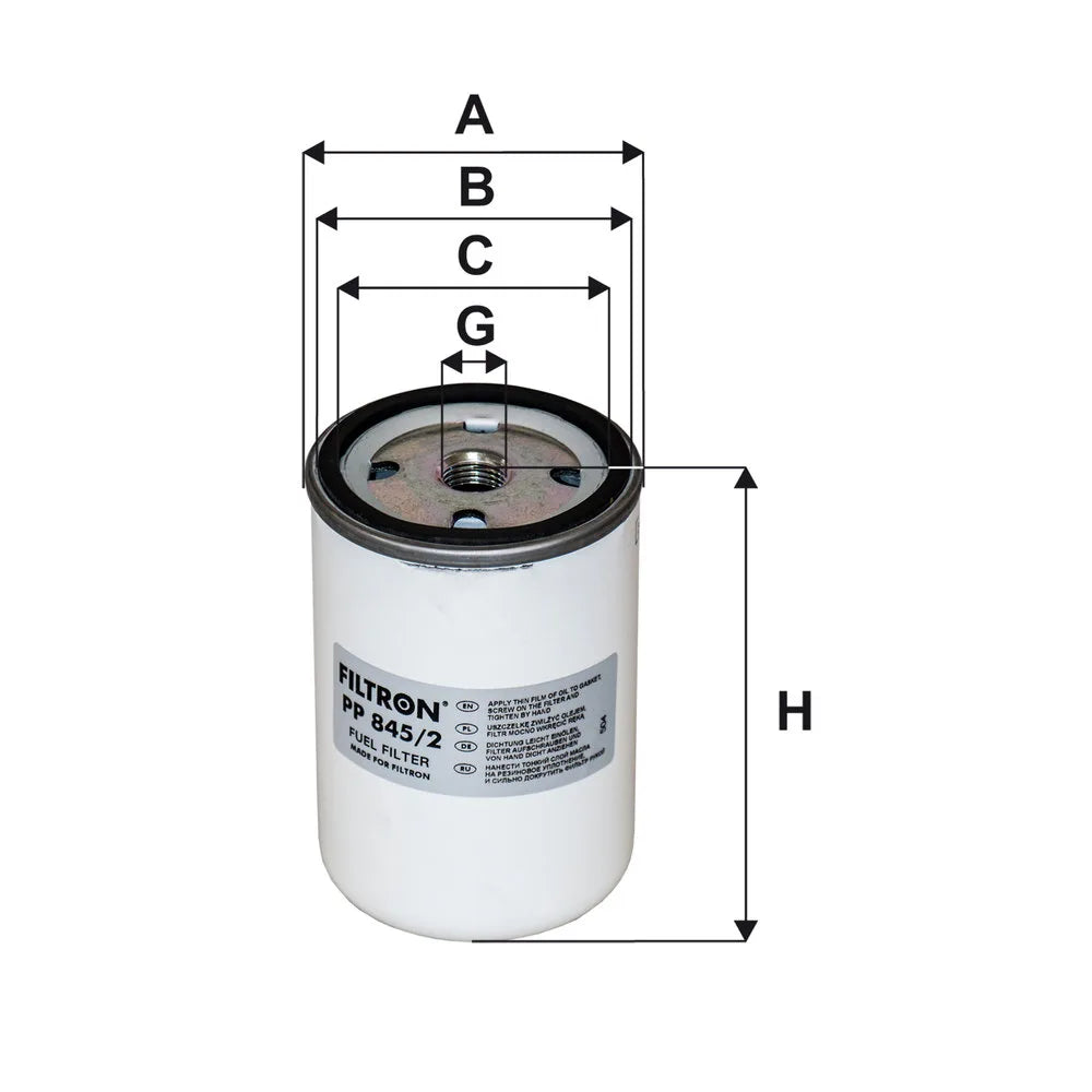 Filtru Combustibil FILTRON 0.38 kg - PP 845/2