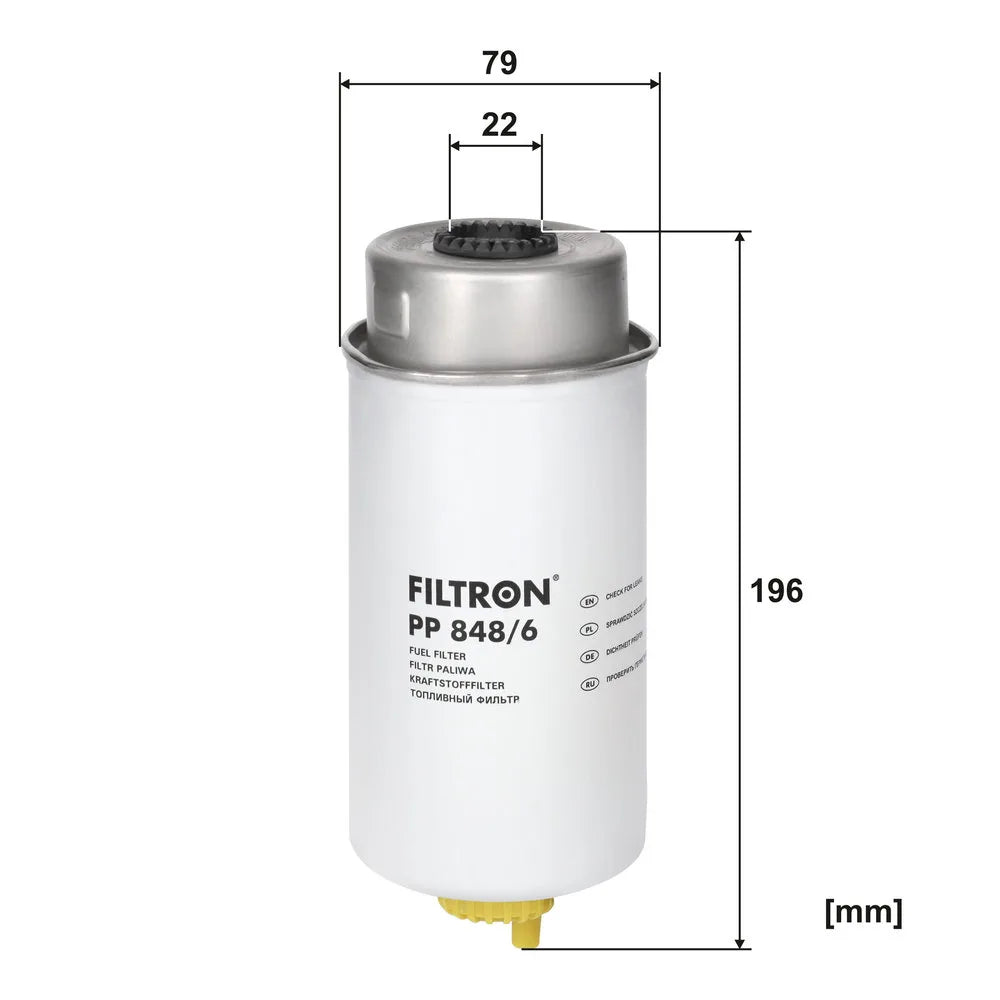 Filtru Combustibil FILTRON pentru Ford Transit - PP 848/6