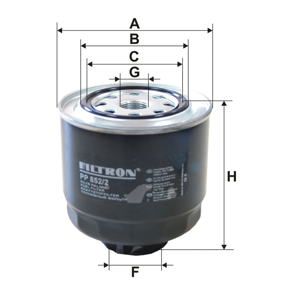Filtru Combustibil FILTRON 0.61 kg - PP 852/2