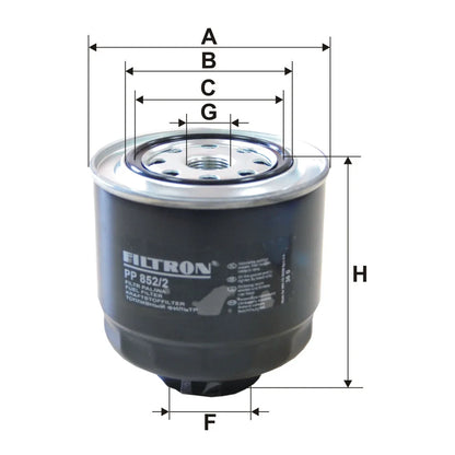 Filtru Combustibil FILTRON 0.61 kg - PP 852/2
