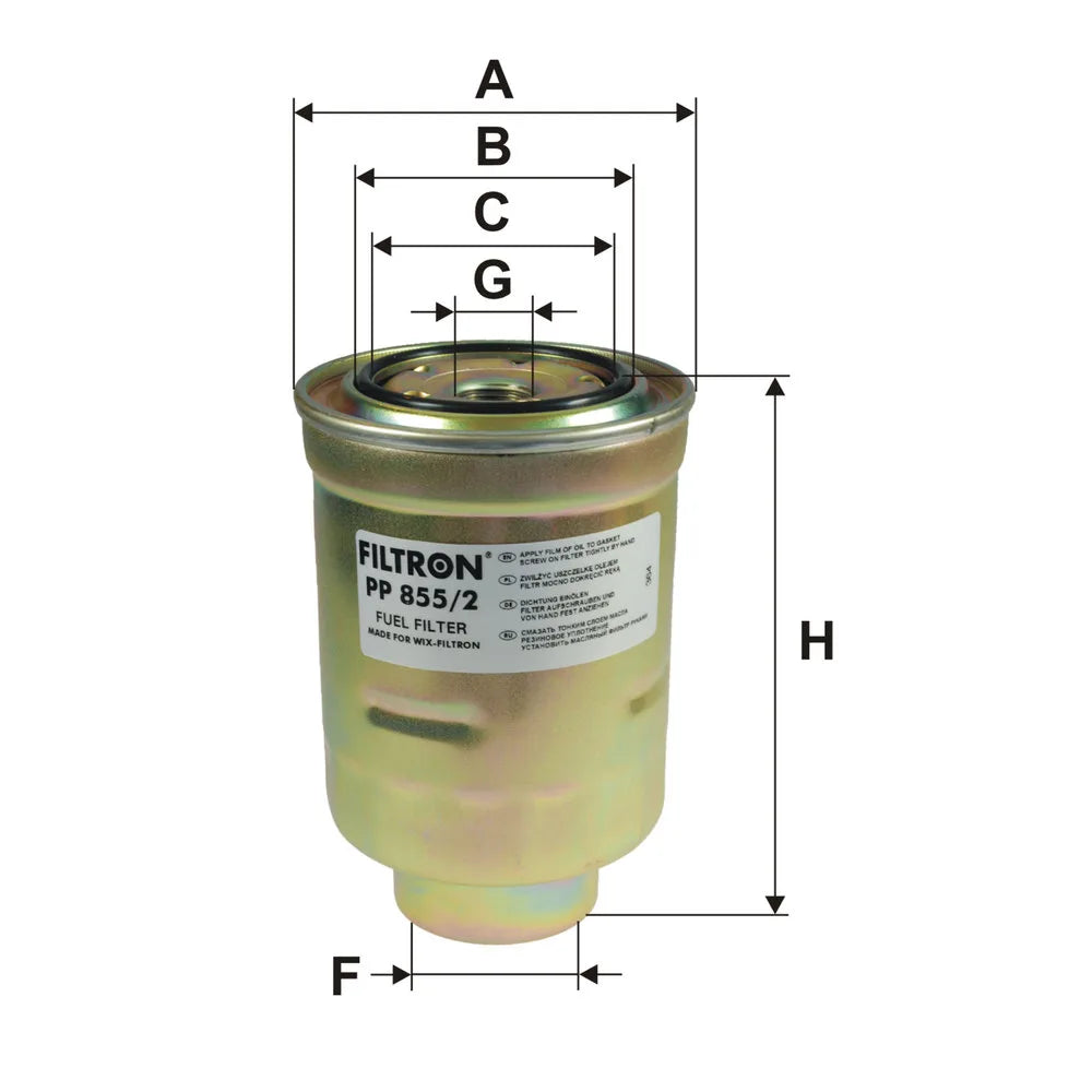 Filtru Combustibil FILTRON pentru Mazda, Toyota Avensis - PP 855/2