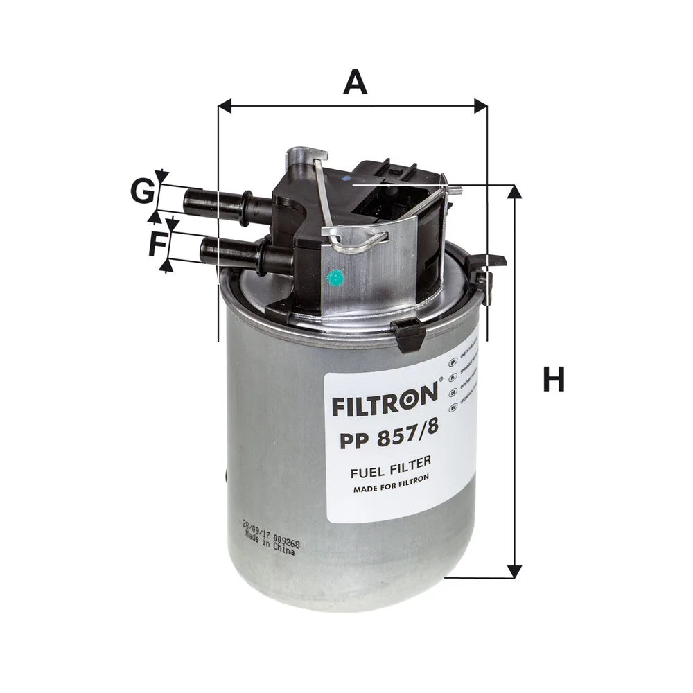 Filtru Combustibil FILTRON 0.68 kg - PP 857/8