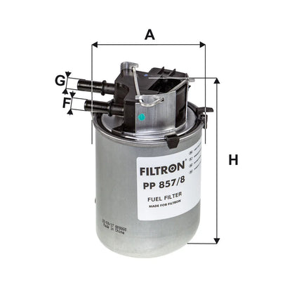 Filtru Combustibil FILTRON 0.68 kg - PP 857/8