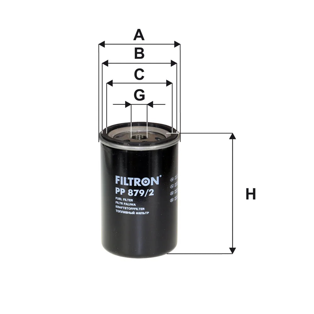Filtru Combustibil FILTRON pentru Iveco Eurocargo I-Iii, Astra Hd - PP 879/2