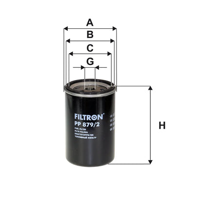 Filtru Combustibil FILTRON pentru Iveco Eurocargo I-Iii, Astra Hd - PP 879/2