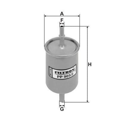 Filtru Combustibil FILTRON pentru Chevrolet Astra, Daewoo Evanda - PP 905/2