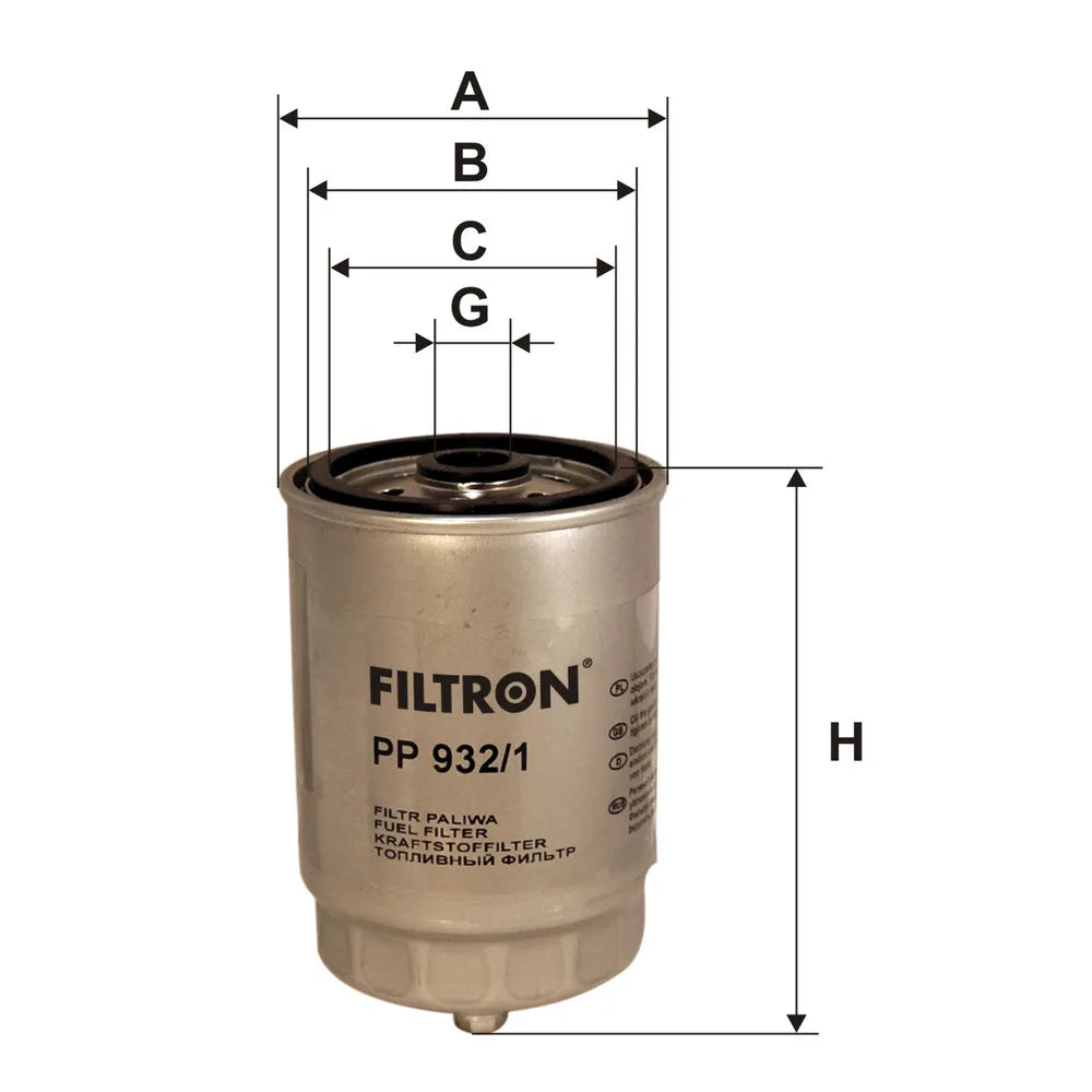 Filtru Combustibil FILTRON 0.41 kg - PP 932/1