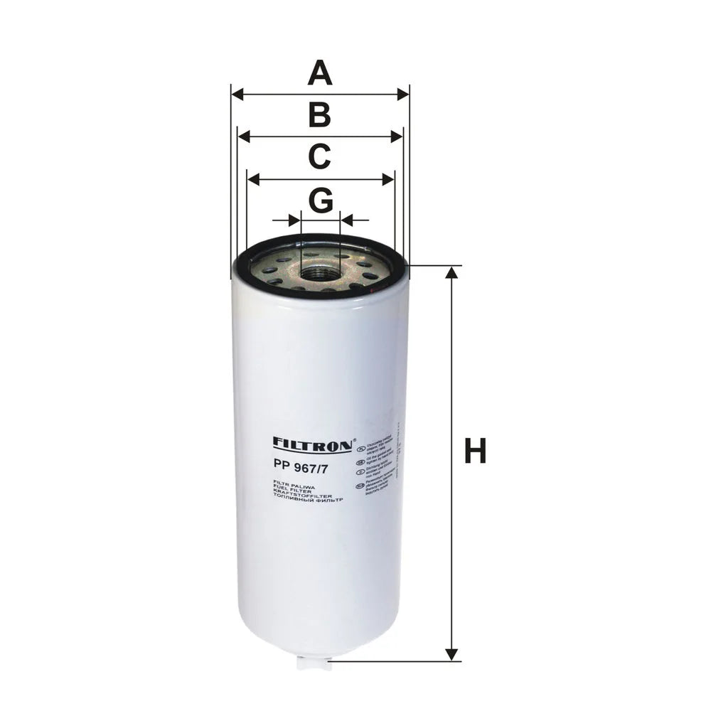 Filtru Combustibil FILTRON pentru Iveco S-Way, Mercedes Actros - PP 967/7