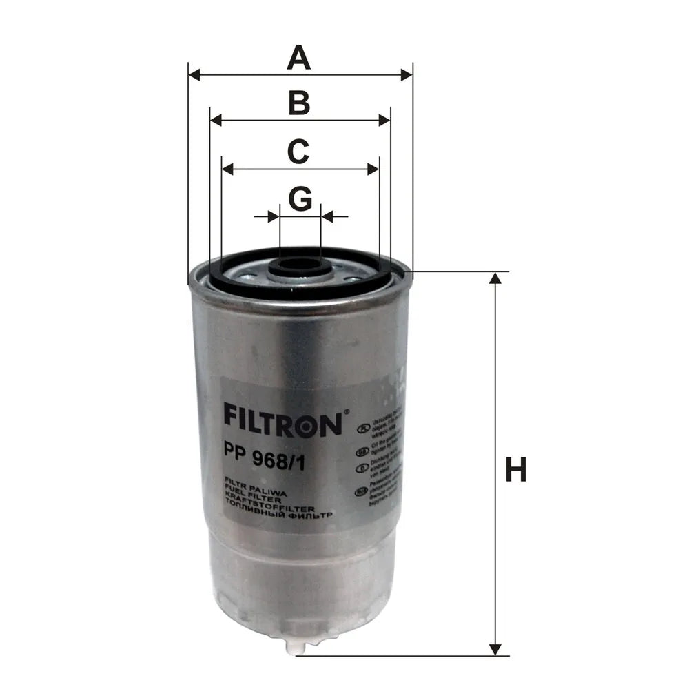 Filtru Combustibil FILTRON 0.48 kg - PP 968/1
