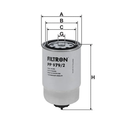 Filtru Combustibil FILTRON pentru Hyundai Accent Iv - PP 979/2