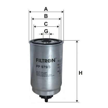 Filtru Combustibil FILTRON pentru Hyundai Accent Ii, Kia Carens I - PP 979/3