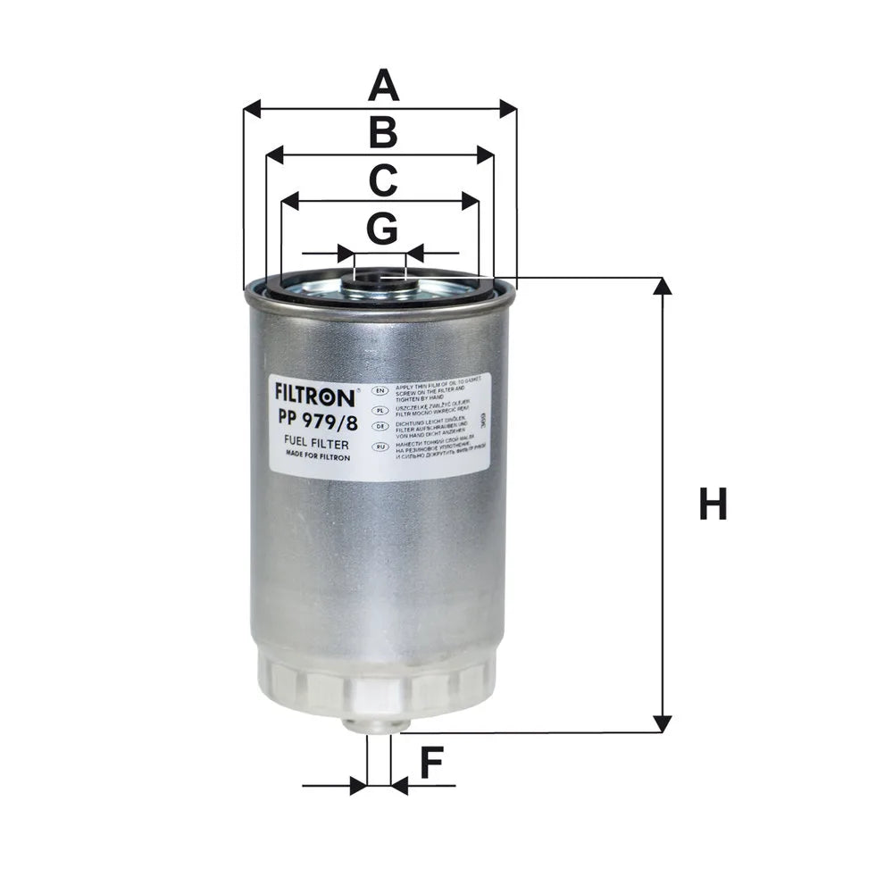 Filtru Combustibil FILTRON pentru Hyundai Accent Iii - PP 979/8