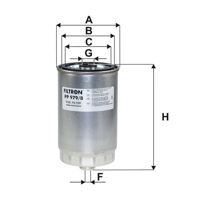 Filtru Combustibil FILTRON pentru Hyundai Accent Iii - PP 979/8