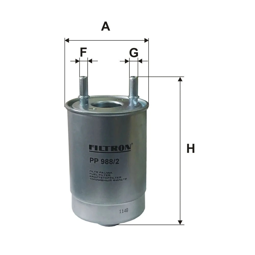 Filtru Combustibil FILTRON pentru Renault Fluence, Suzuki Grand Vitara Ii - PP 988/2