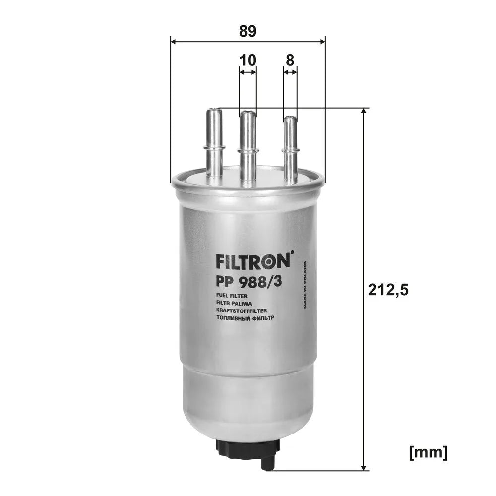 Filtru Combustibil FILTRON pentru Dacia Duster, Renault Duster - PP 988/3