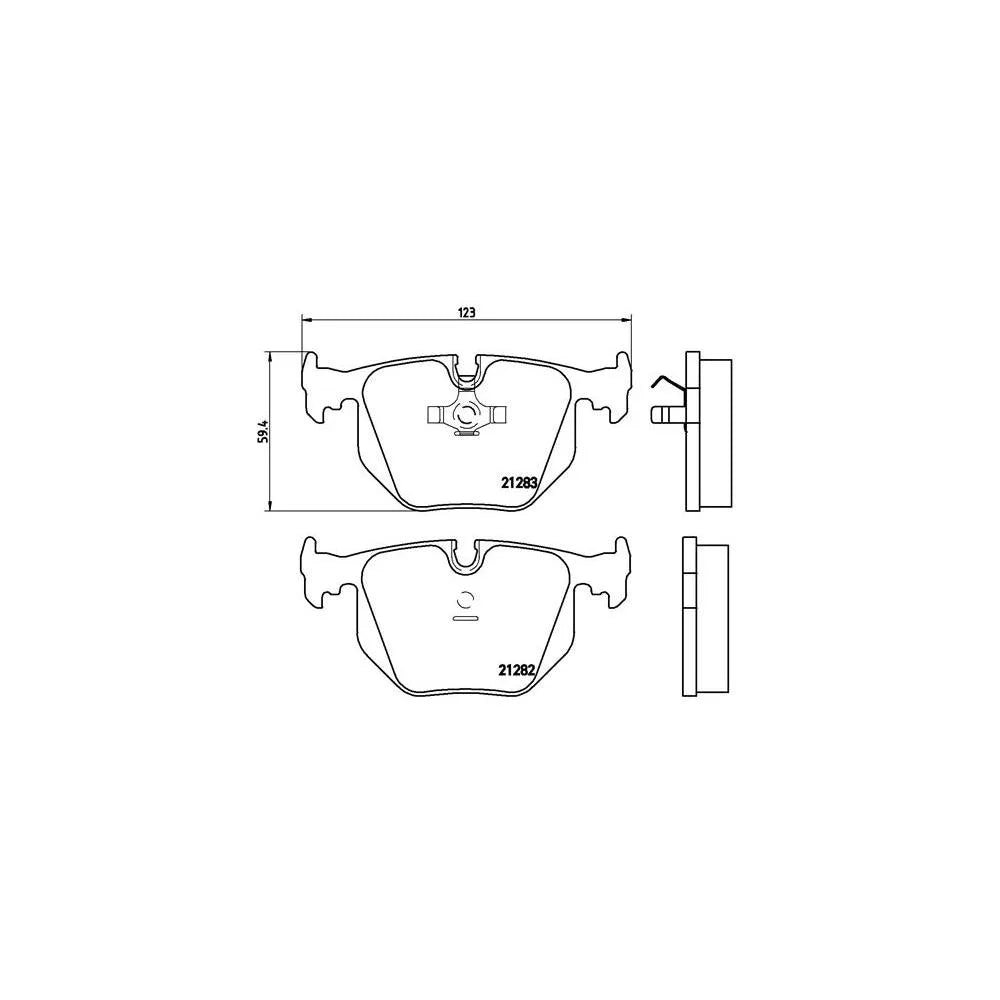 Placute Frana Brembo - P 06 016