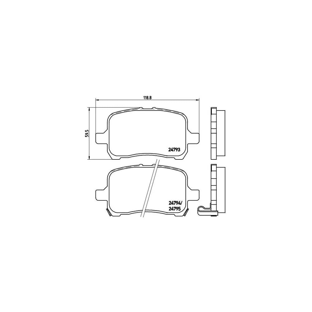 Placute Frana Brembo - P10015